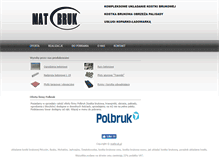 Tablet Screenshot of matbruk.pl